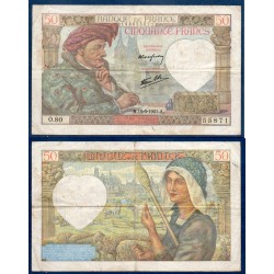 50 Francs Jacques Coeur TB 15.5.1941 Billet de la banque de France