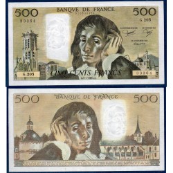 500 Francs Pascal Sup- 5.7.1984 Billet de la banque de France