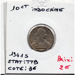 Indochine 10 cents 1941 S...