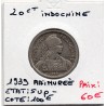 Indochine 20 cents 1939 magnétique rainurée Sup-, Lec 243 pièce de monnaie