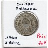 Suisse Canton Fribourg 5 Batzen 1830 Spl, KM 89 pièce de monnaie