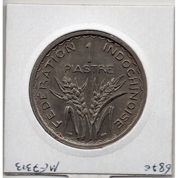 Indochine 1 piastre 1946 rainurée Sup, Lec 316 pièce de monnaie