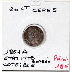 20 centimes Cérès 1851A...