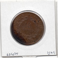 10 centimes Cérès 1871Grand A Paris Spl tache, France pièce de monnaie