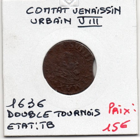 Comtat Venaissin, Urbain VIII (1636) Double tournois