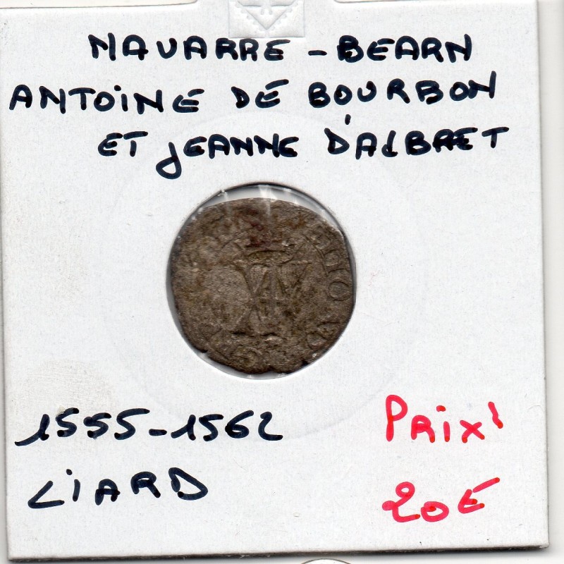 Bearn et Navarre, Antoine de Bourbon et Jeanne d'Albret (1555-1562) liard