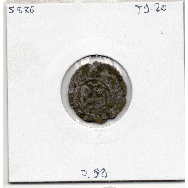 Aragon Charles 1er et jeanne dinero 1506-1516 B pièce de monnaie