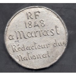 Medaille 2eme république 1848, Marrast maire de Paris et président