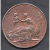 Medaille, dieu nous la donne 1820 cuivre sans poincon Gavrard