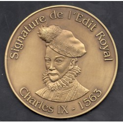 médaille eddit royale de charles IX 2013 troyes