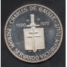 médaille charles de Gaulle argent 1880-1970