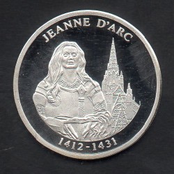 médaille Jeanne d'arc argent 2012