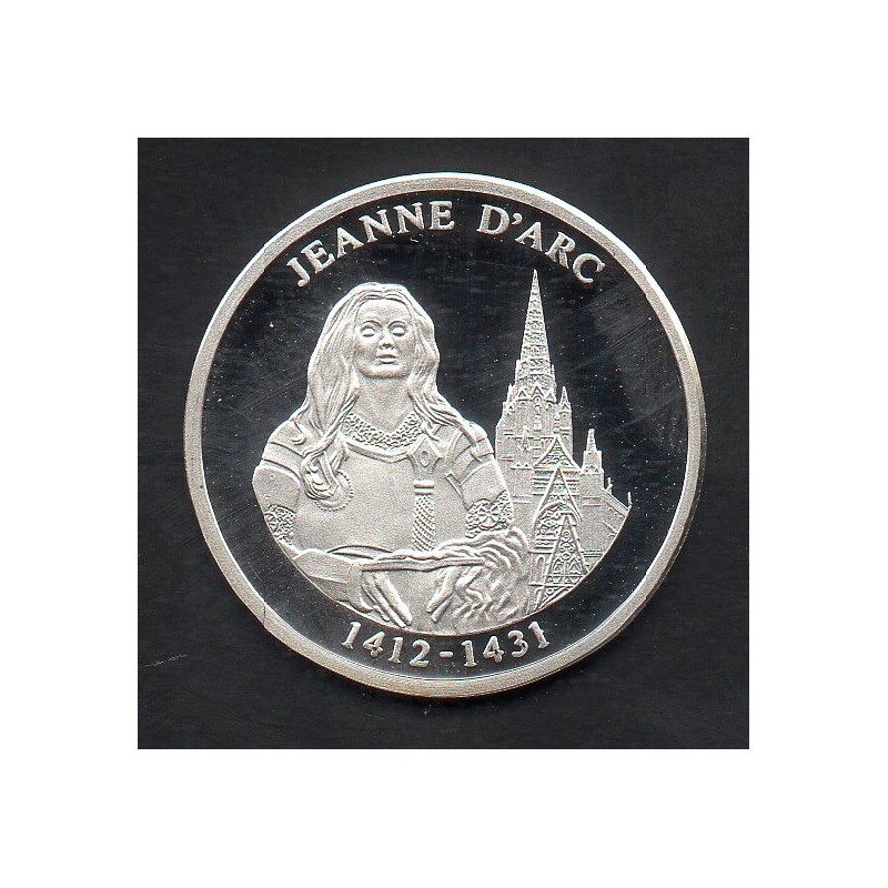 médaille Jeanne d'arc argent 2012