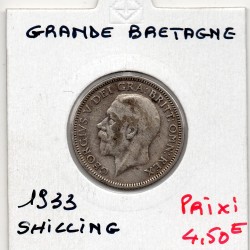 Grande Bretagne 1 shilling 1933 TTB-, KM 833 pièce de monnaie