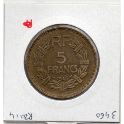 5 francs Lavrillier 1946 TTB+, France pièce de monnaie