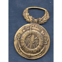 médaille Pompiers comité lyonnais F.N.S.
