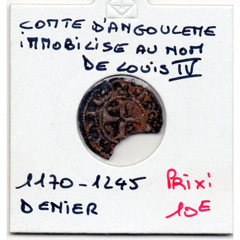 Angoumois, comté Angoulème au nom de Louis, (1170-1245) Denier Angoumois, comté Angoulème au nom de Louis, (1170-1245) Denier