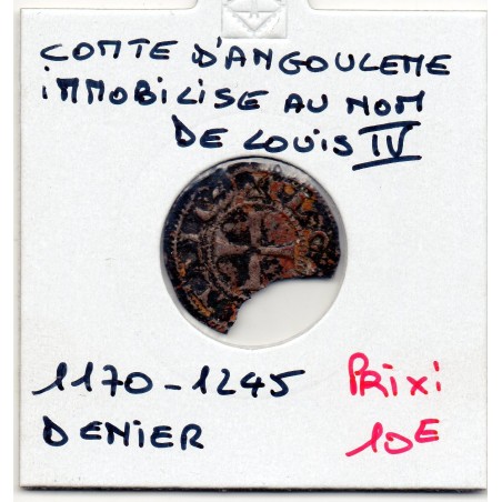 Angoumois, comté Angoulème au nom de Louis, (1170-1245) Denier