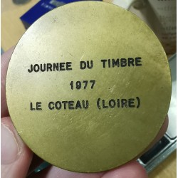 médaille Journée du timbres, Le coteau Loire