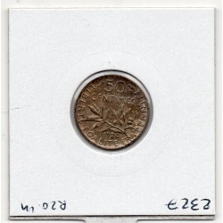 50 centimes Semeuse Argent 1920 Sup, France pièce de monnaie