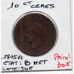 10 centimes Cérès 1875 A...