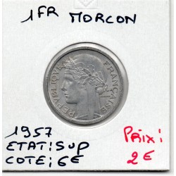 1 franc Morlon 1957 Sup, France pièce de monnaie