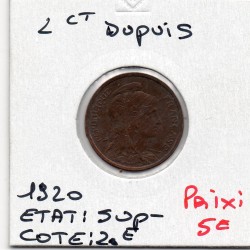 2 centimes Dupuis 1920 Sup-, France pièce de monnaie