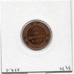 2 centimes Cérès 1892 Sup+, France pièce de monnaie