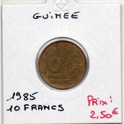 Guinée 10 francs guinéens 1985 Sup-, KM 52 pièce de monnaie