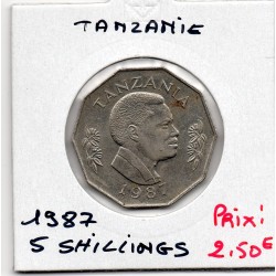 Tanzanie 5 shillings 1987...