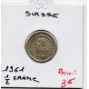 Suisse 1/2 franc 1961 Sup, KM 23 pièce de monnaie