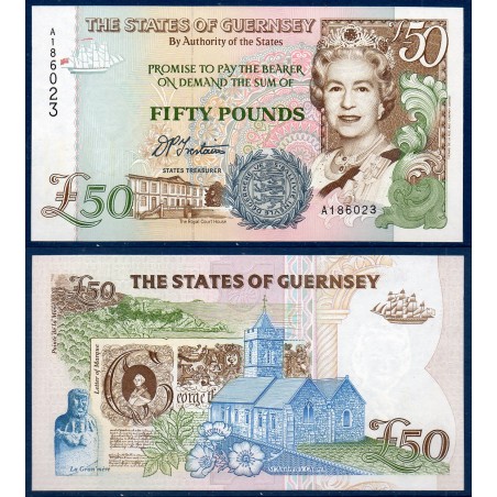 Guernesey Pick N°59, Billet de banque de 50 livres 1996