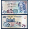 Guernesey Pick N°57e, Billet de banque de 10 livres 1995-2015