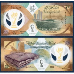Qatar Pick N°39, Billet de banque de 22 Riyals 2022