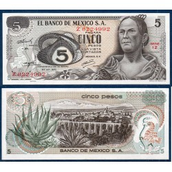 Mexique Pick N°62b, Spl Billet de Banque de 5 pesos 1971