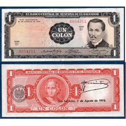 El Salvador Pick N°115a, SPL Billet de banque de 1 colon 1971-1977