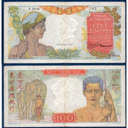 Indochine Pick N°82b, Billet de banque de 100 piastres 1954