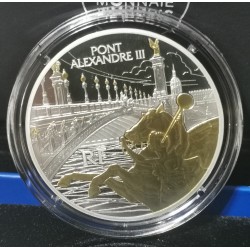 Pièce 10€ BE argent 2018 Trésors de paris Pont Alexandre III belle epreuve