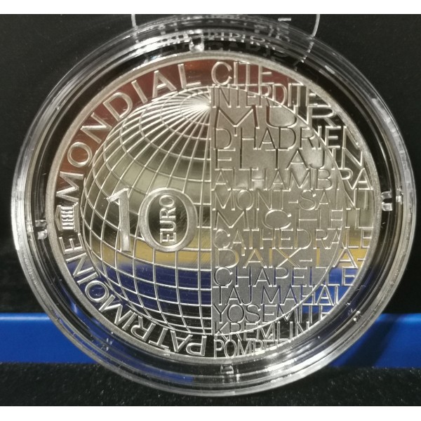 Pièce 10€ BE argent 2020 Unesco, Mont Fuji belle epreuve