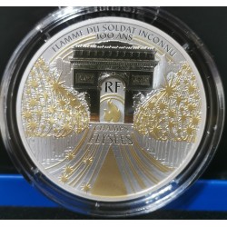 Pièce 10€ BE argent 2020 trésors de Paris, Champs Elysées belle epreuve