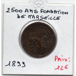 Medaille 2500 ans de la fondation de Marseille cuivre