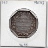 Jeton comptoir d'escompte de Lille 1854 argent, poinçon Main