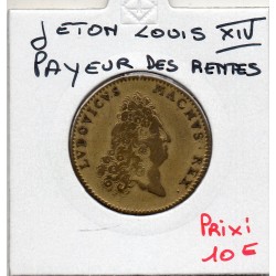 Jeton Louis XIV, le Payeur des rentes, INTEMERATA MANVS