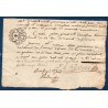 Document avec timbre royal auvergne 1 sol 2 deniers 1783 à mauriat