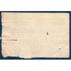 Document avec timbre royal auvergne 1 sol 2 deniers 1783 à mauriat