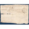 Document avec timbre royal auvergne 8 deniers Aigueperse 1748