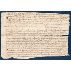 Document avec timbre royal auvergne 8 deniers Aigueperse 1748