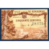 Ville de Remiremont 50 centimes Spl 7.10.1916 pirot 88-67 Billet