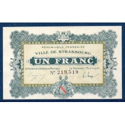 Ville de Strasbourg 1 franc Sup 11.11.1918 pirot 133-4 Billet