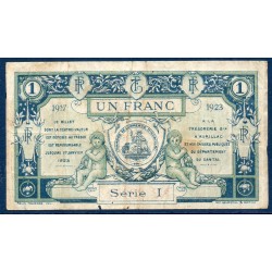 Aurillac 1 franc TB 1917-1923 pirot 13 Billet de la chambre de Commerce